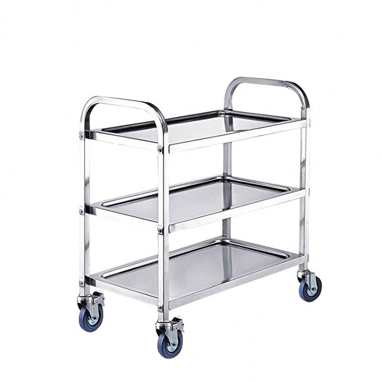 3 Tier Kitchen Dining Hall Food Service Utility Cart