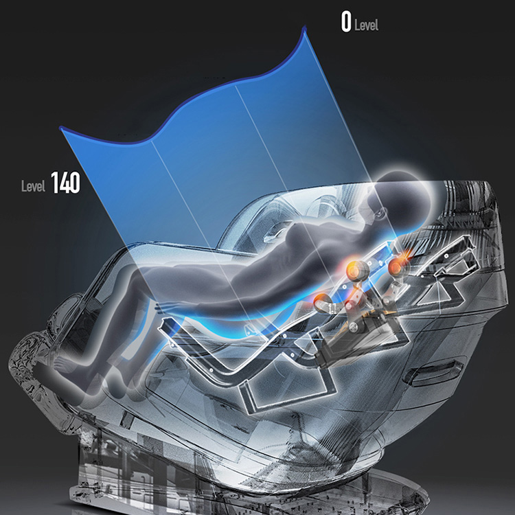 4D Massage Relaxation ntiv tes Xovxwm Armchair nrog cua sov System