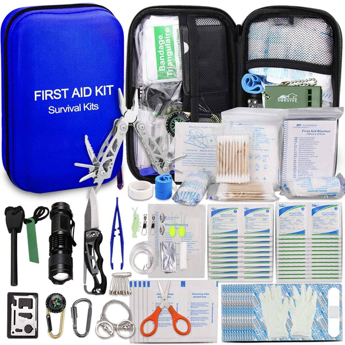 Blue Hard EVA First Aid Me Case rau Tsev