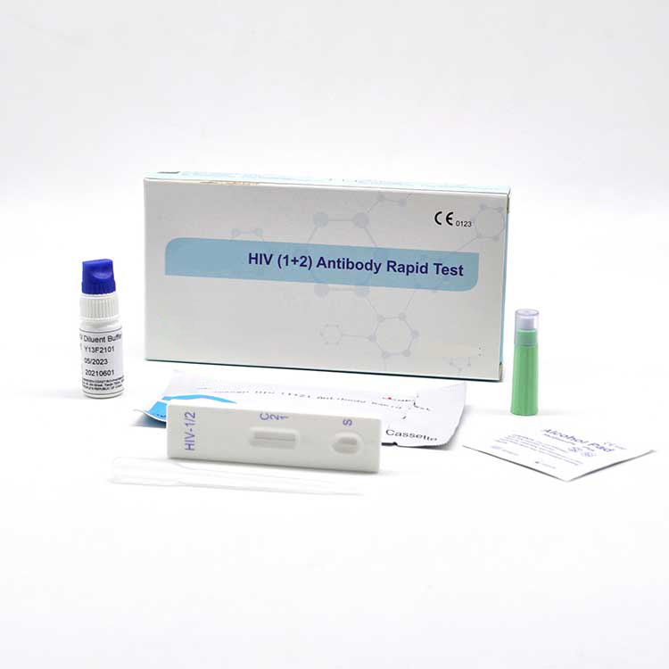 Ce0123 Pom Zoo Ntshav 1+2 Tsev Siv Hiv Aids Tus Kheej Test Strips Cov Khoom Siv