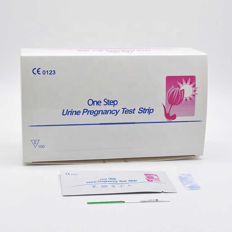 Colloidal Kub Ib-kauj ruam ceev cov zis Hcg Pregnancy Test Sawb