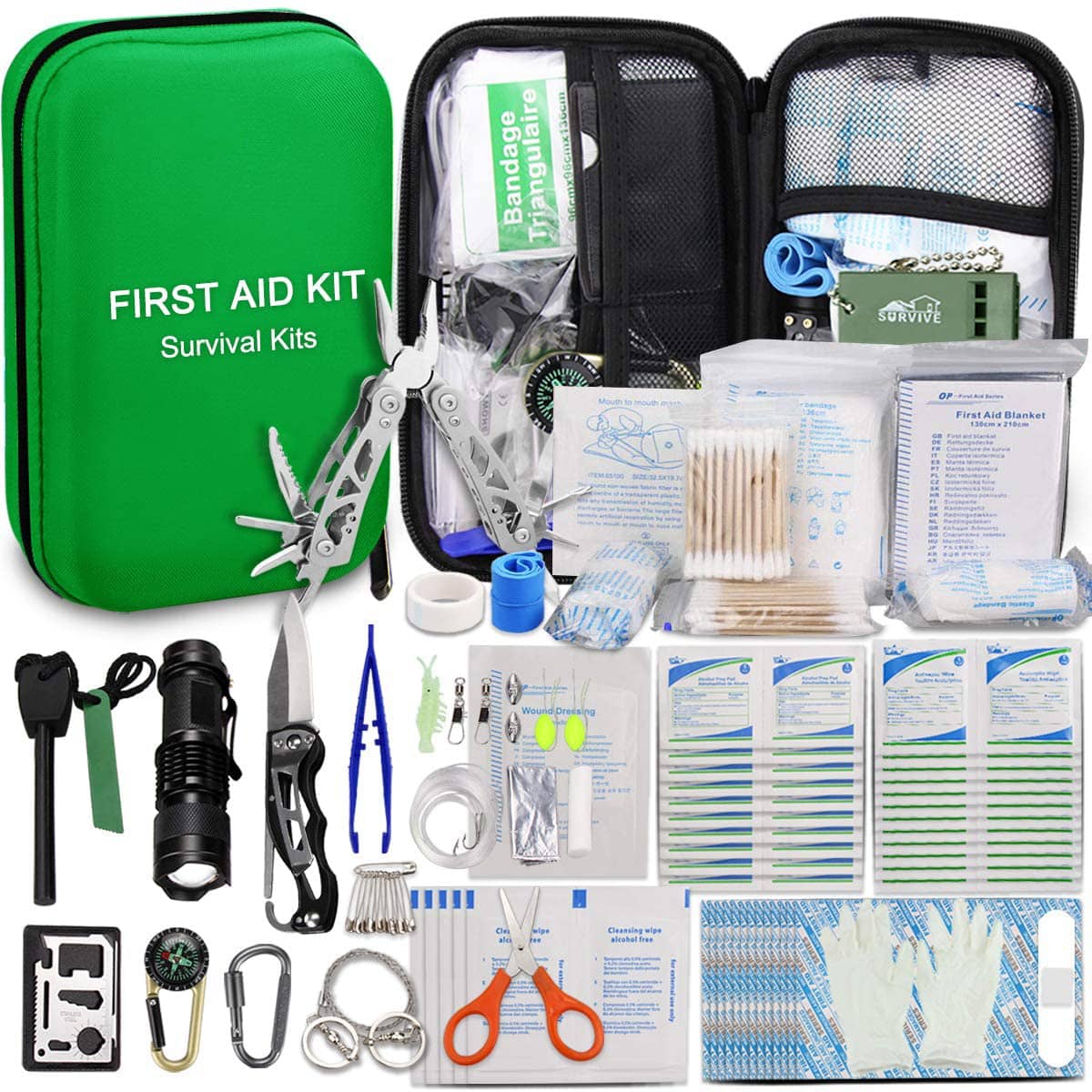 Green Hard EVA First Aid Me Case rau Tsev